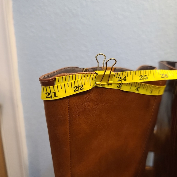 Tall inside calf zip Boots tan ComfortView size 12W - Picture 4 of 7